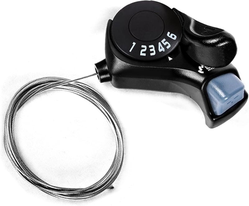 RainFlowwer Bike Shifter SL-TX30-6R, 6 Speed Bike Right Thumb Shift Lever for Mountain City Road Folding Bicycle - Image 1